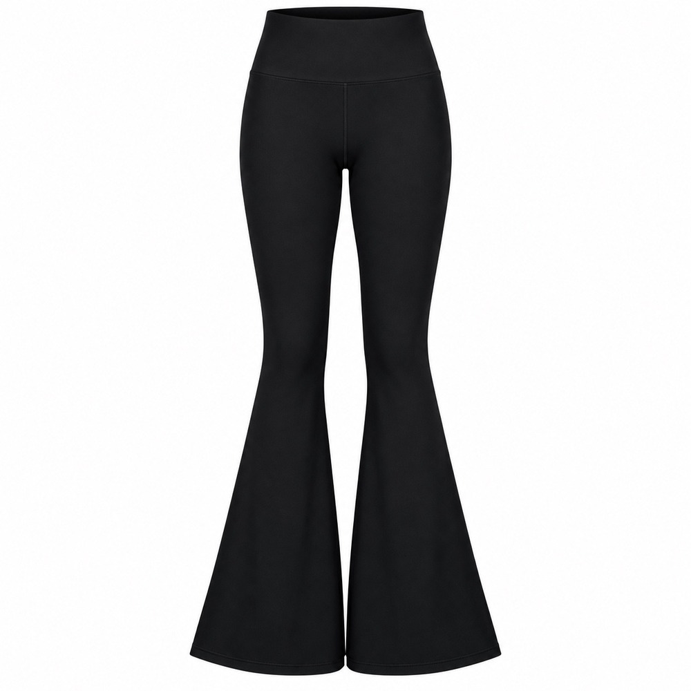 OFFLINE by Aerie Womens Real Me Flare Leggings Size XS Black Crossover High Rise
